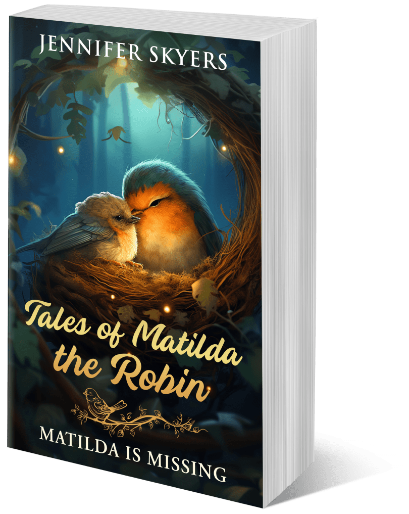 Cover image of 'Matilda the Robin' by Jennifer Skyers showing a robin!