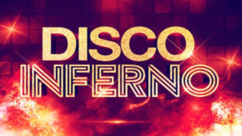 Disco Inferno Tribute Band Logo Performing at The Mill at Sonning Theatre