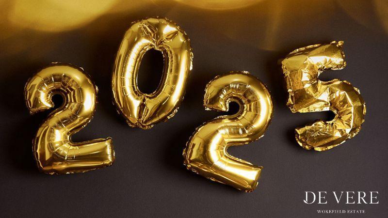 The image is of 2025 balloons 