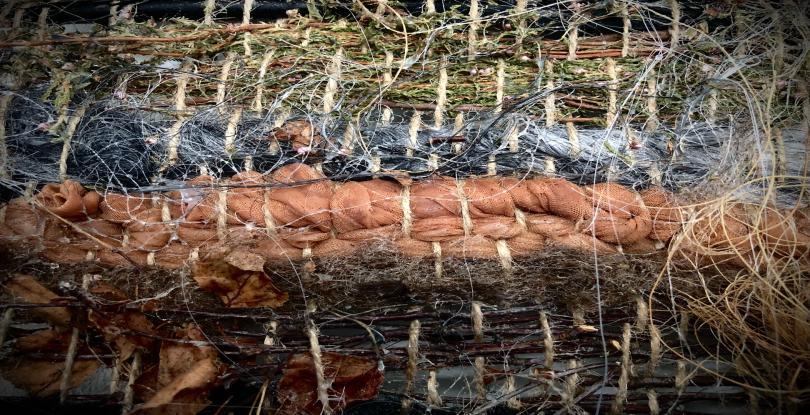 woven fabric in natural colours