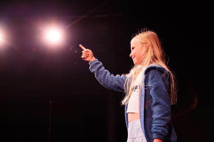 Youth theatre performer
