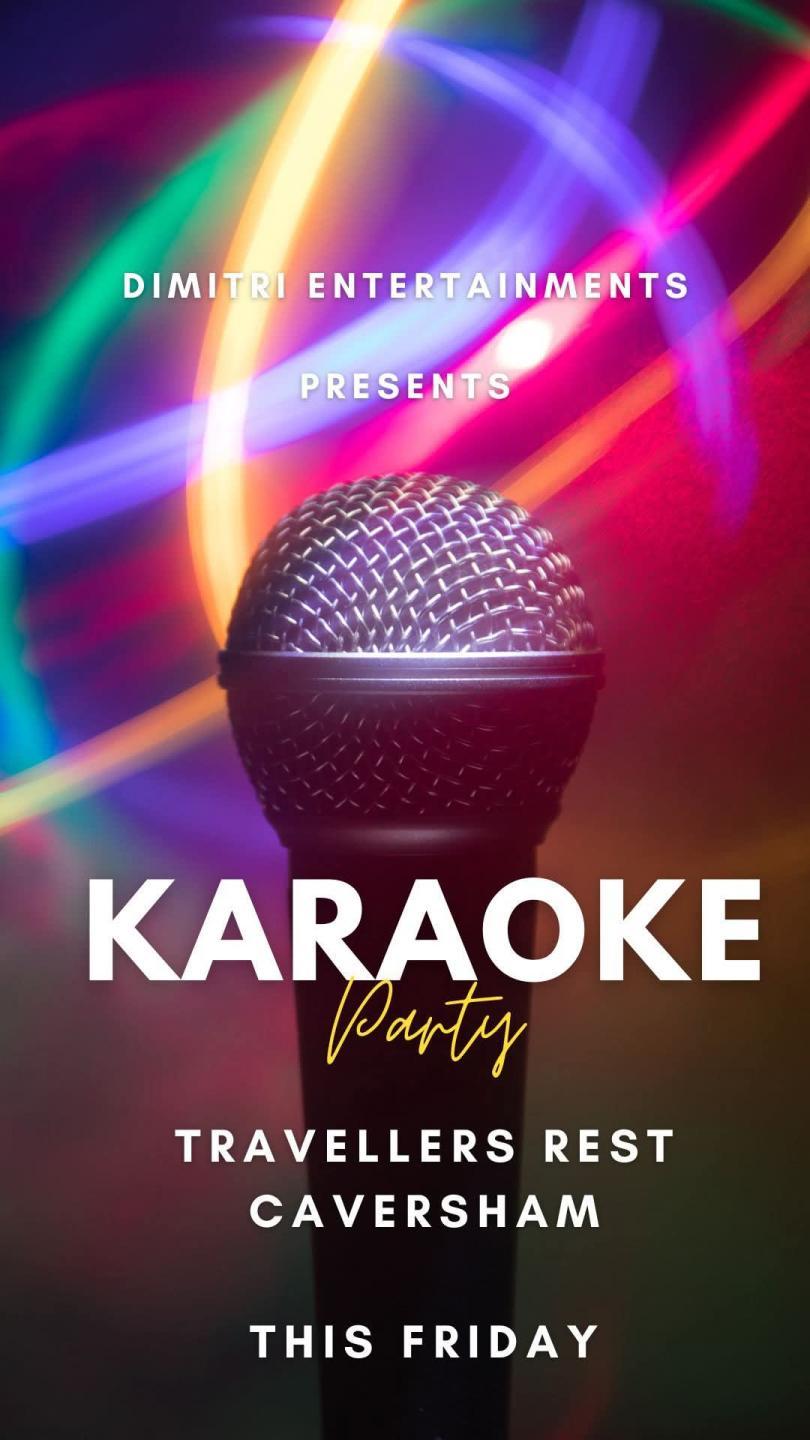 Mic Surrounded by lights, Karaoke presented by Dimitri Entertainment 