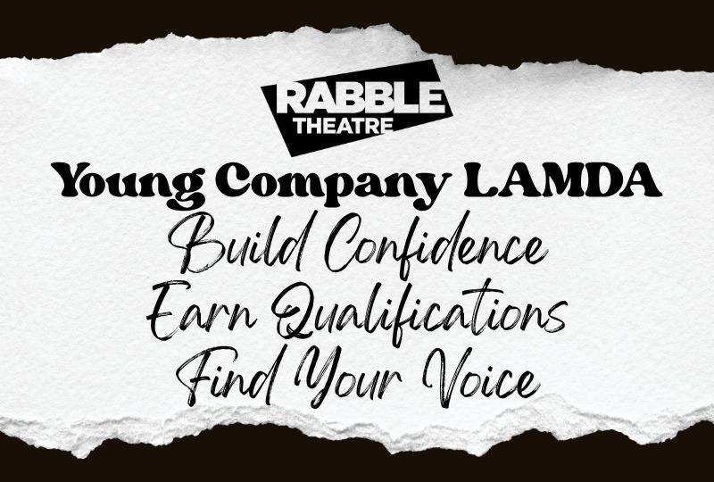 Graphic image - written words Young Company LAMDA