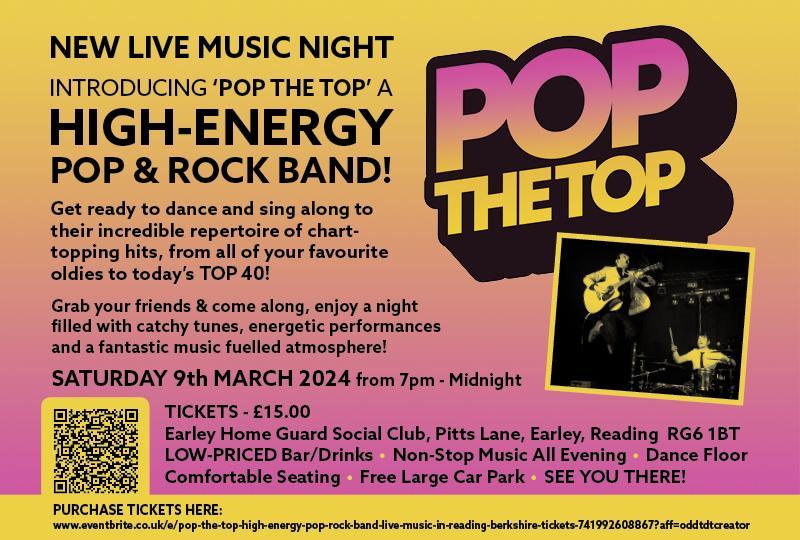 Pop The Top at Earley Home Guard Social Club