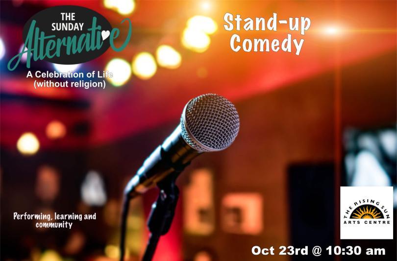 A microphone on a stage