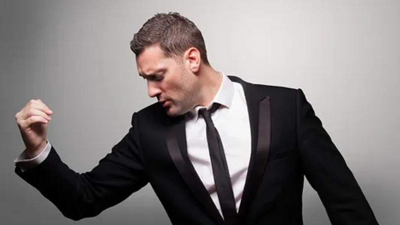 The image shows a J Bublé, a Michael Bublé tribute act.