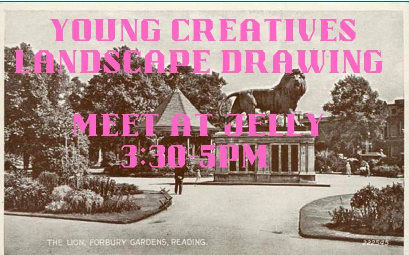 an old image of forbury gardens in Reading in sepia colours