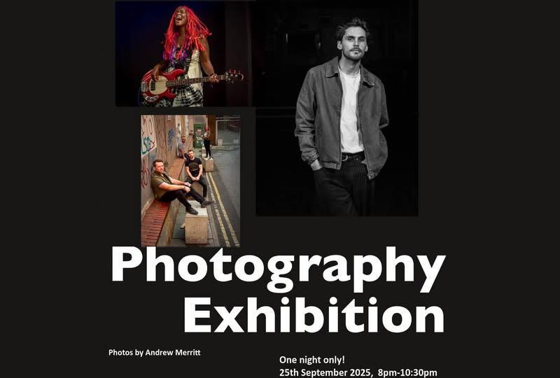 assorted photographs of musicians by Andrew Merritt