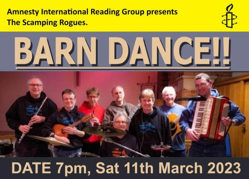 Reading Amnesty International Group’s Barn Dance. 