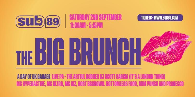 The BIG Brunch logo with cartoon lips