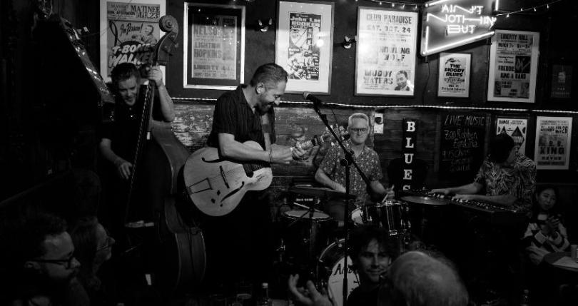 Chris Corcoran Band on stage