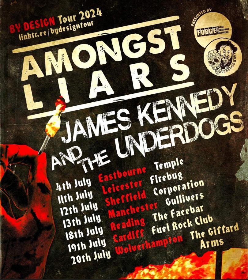 Crazy Cowboy presents: Amongst Liars - The By Design Tour