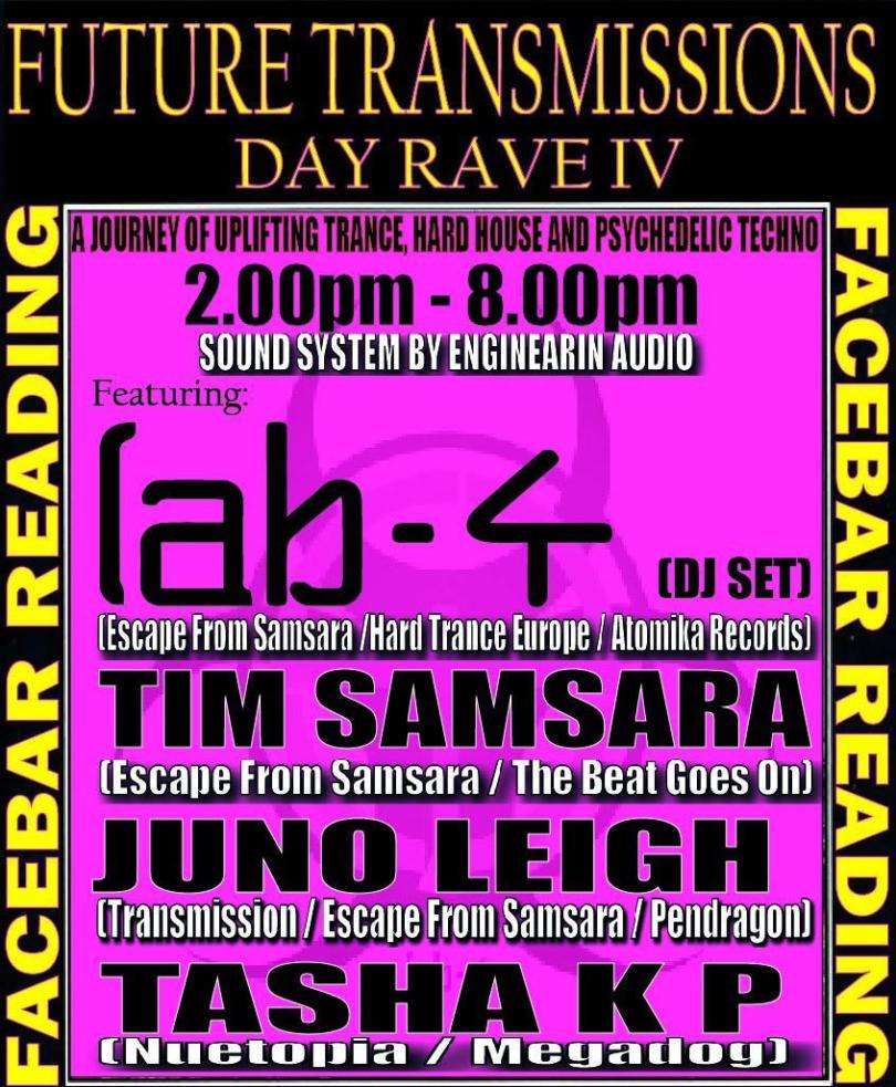 Day Rave poster with a list of DJs