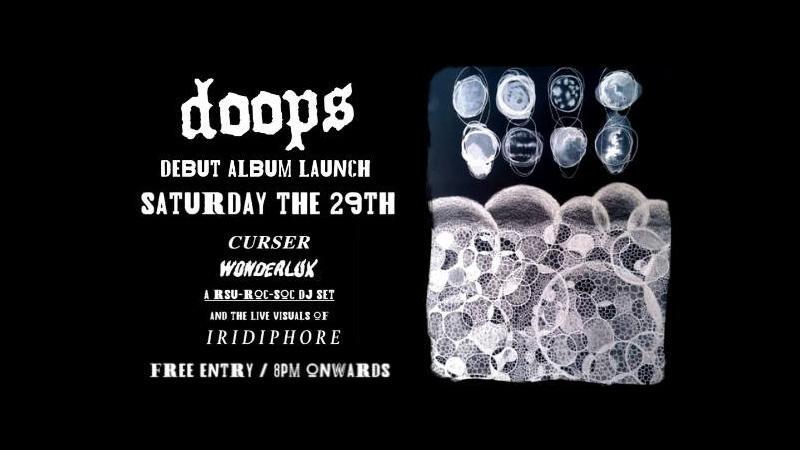 poster for doops - debut album launch party
