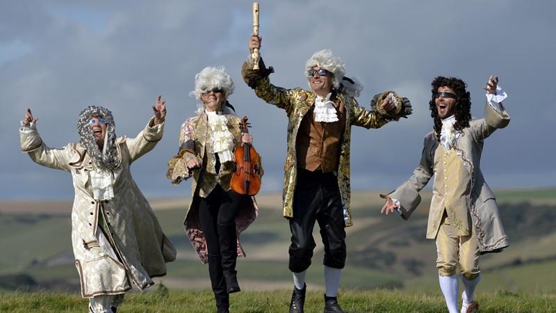 Red Priest in period costume