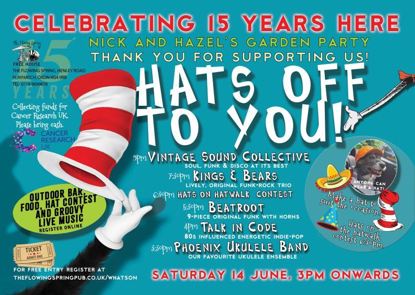 Hats Off To You Garden Party at The Flowing Spring, 14 June 2025