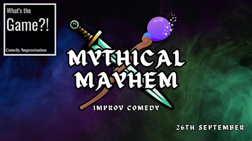  What's The Game?! Mythical Mayhem! Promo Flyer