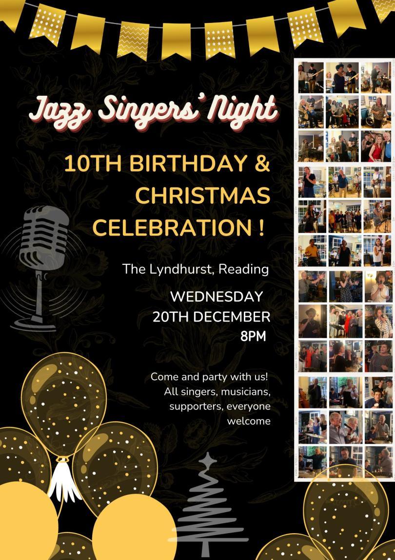 Jazz Singers' Night in Reading - 10th Birthday & Christmas Celebration!