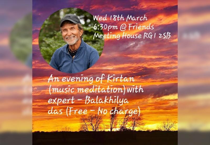 Event poster with an image of a tropical sunset