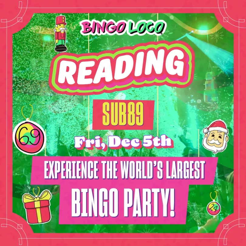bingo loco reading Christmas logo