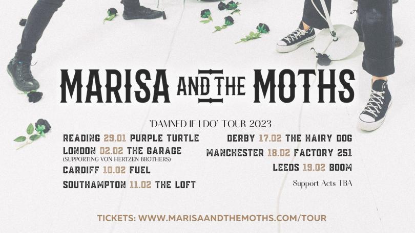 Marisa & The Moths - Damned If I Do Tour poster