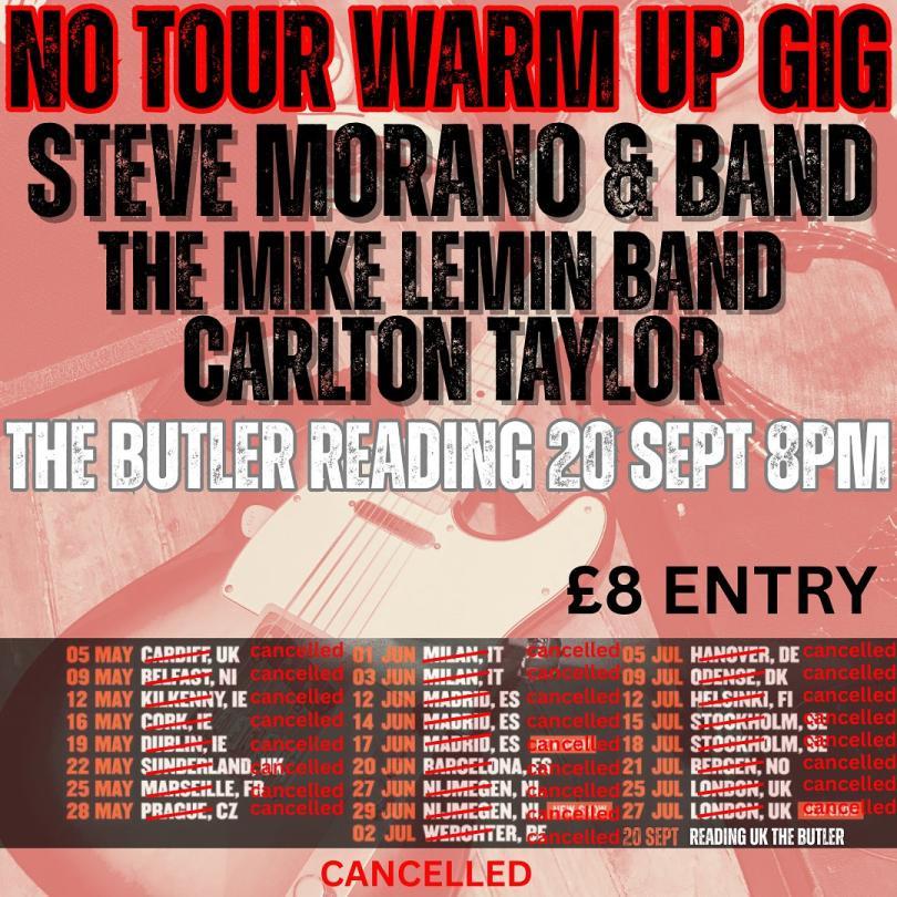 The Steve Morano Band: No Tour Warm-Up Gig