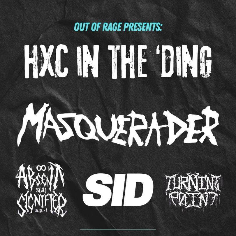 Out of Rage presents: hXc in the 'ding