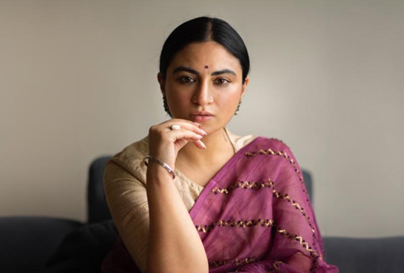 Priya Malik, wearing traditional Indian costume