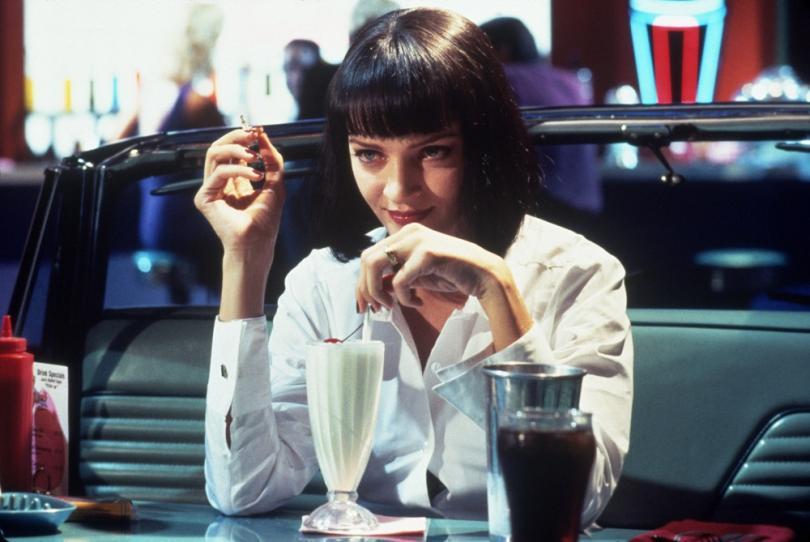 Pulp Fiction film still with Uma Thurman