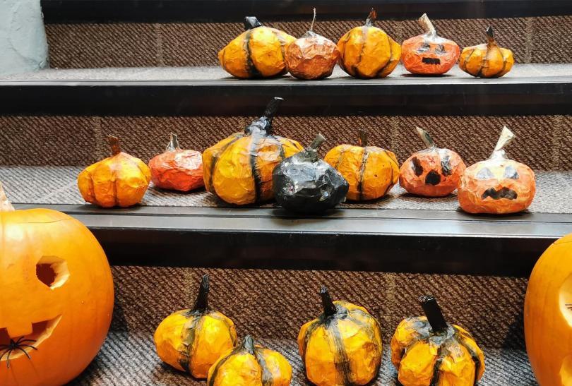 The Big Pumpkin and little Mouse Trail