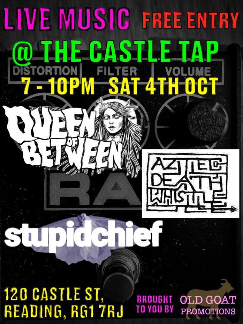 Gig poster with logos of the bands performing