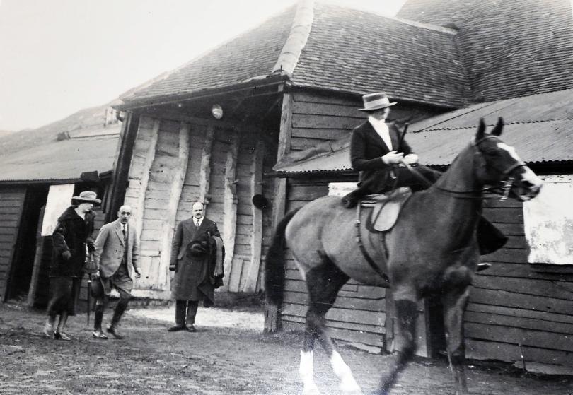 The Queen of Spain visiting Oliver Dixon's Stables in Reading