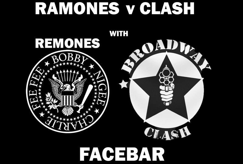 Remones & Broadway Clash logos on a black background