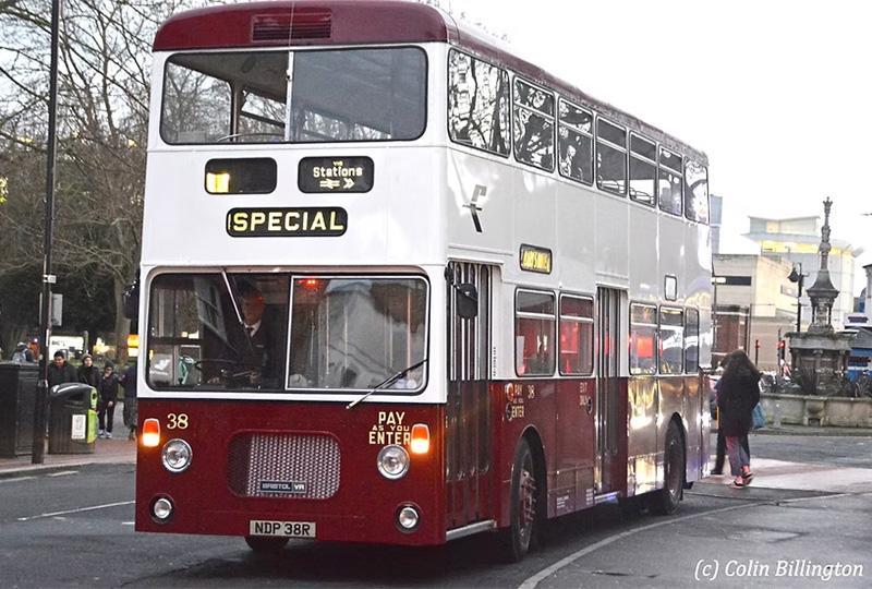 Photo of a vintage bus in the Butts, Reading