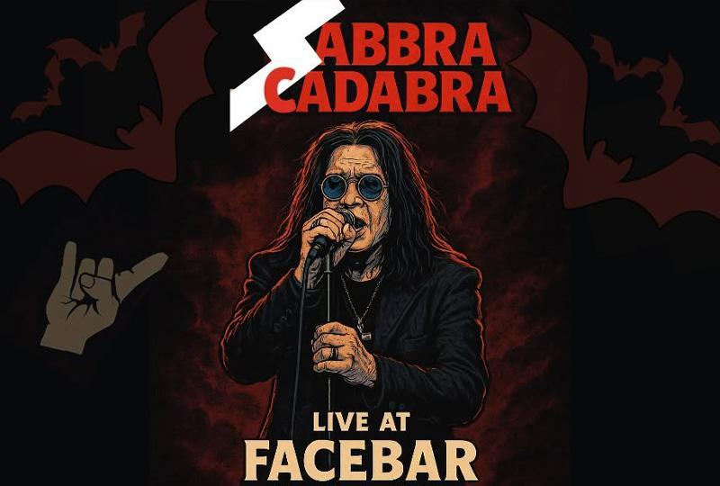 Poster for Sabbra Cadabra featuring AI artwork of Ozzy Osborne