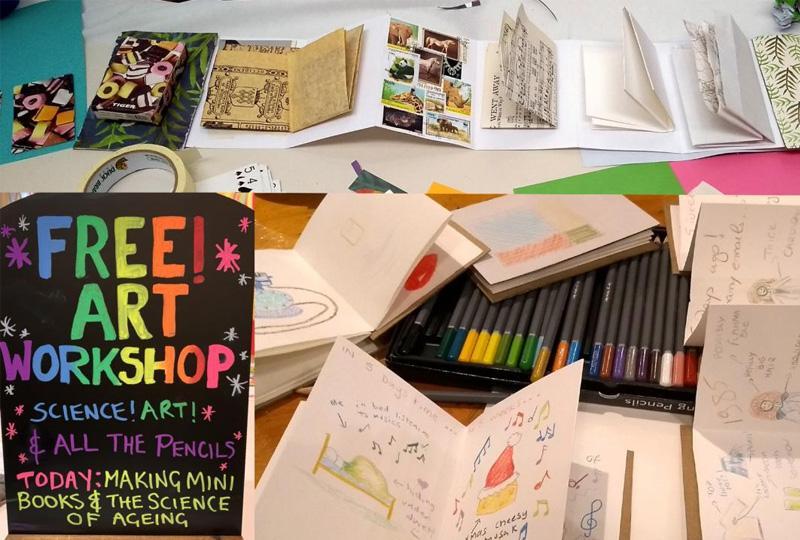 Free SciArt workshop: exploring perceptions of ageing with bookcrafts