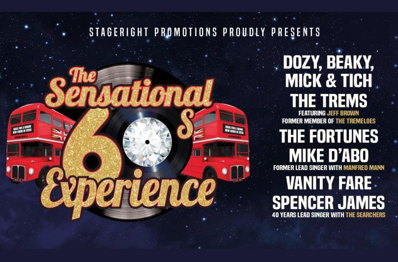 The Sensational 60's Experience  - May 2026 at The Hexagon Reading.