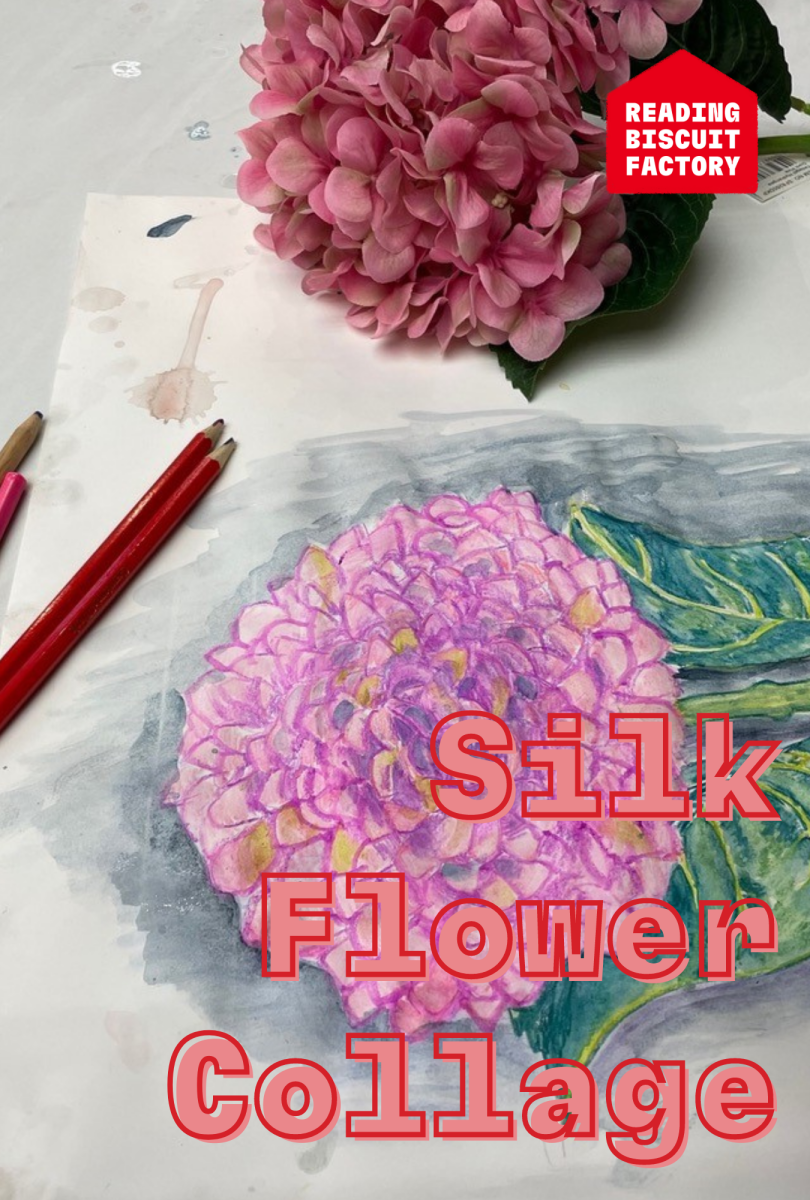 Silk Flower Collage Workshop at Reading Biscuit Factory