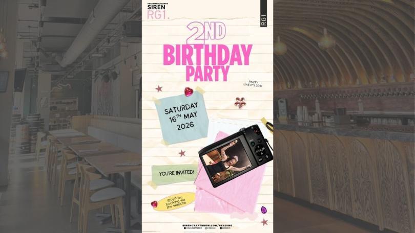 You are invited to Siren RG1s Second Birthday