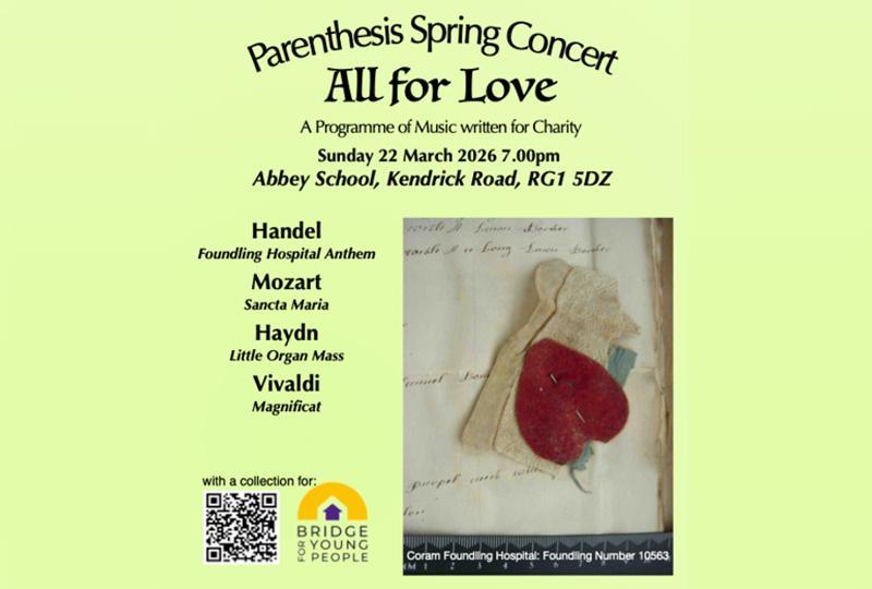 Poster for Parenthesis Spring Concert with info about the event