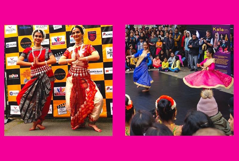 Photos of women doing classical Indian dance