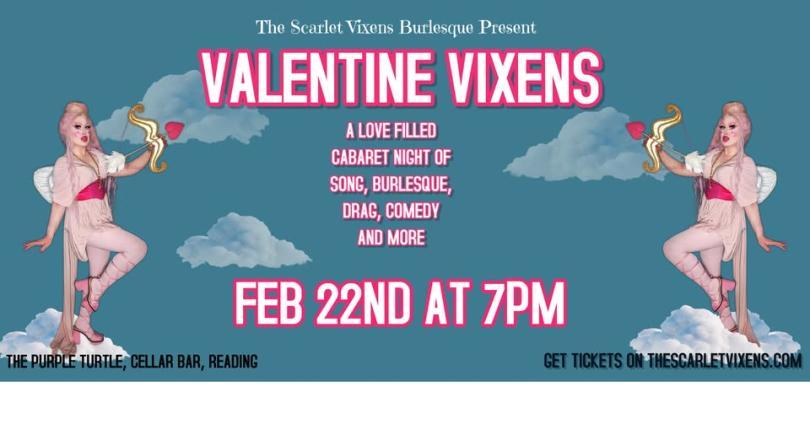 poster featuring burlesque dancer dressed in a Cupid costume