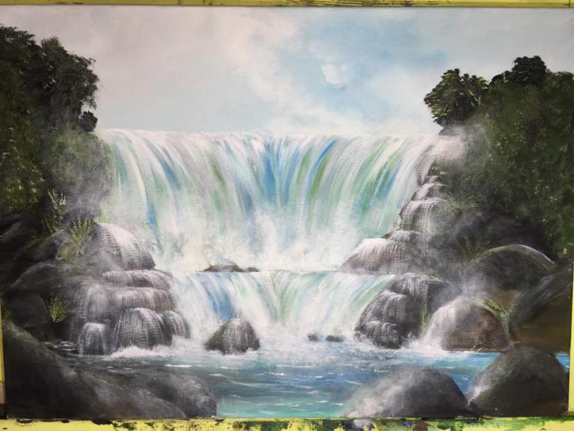 Waterfall Painting