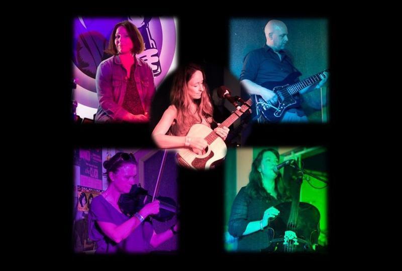 Montage of images of band members