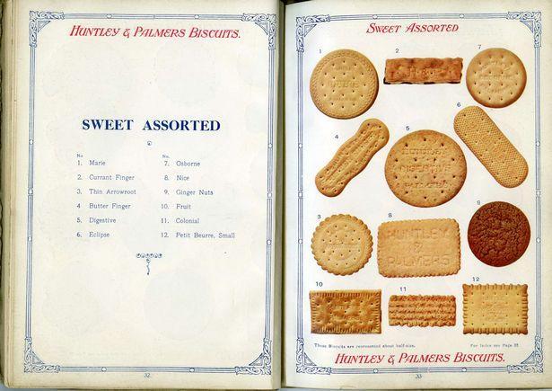 Huntley & Palmers Biscuit Cat 1955 selection