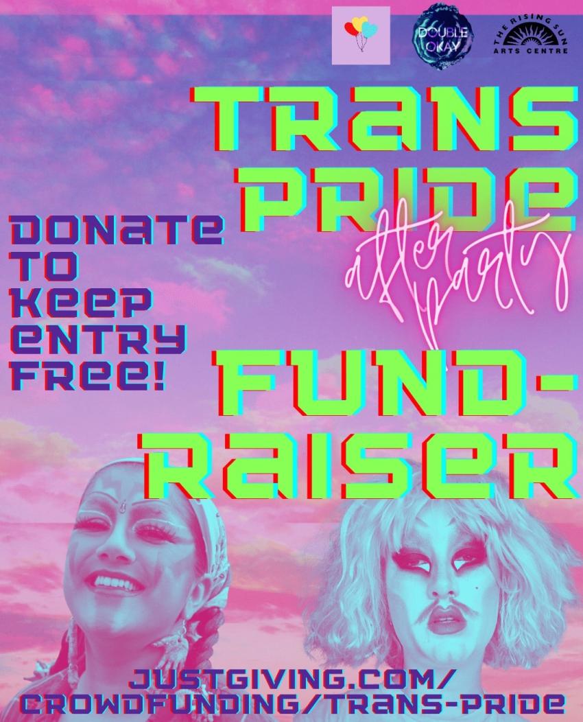 Fundraiser poster for Trans Pride in Reading