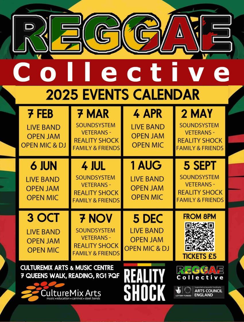 Reggae Collective event calendar for 2025