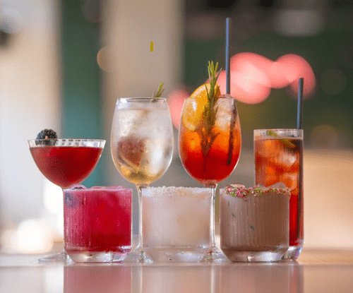 selection of winter cocktails