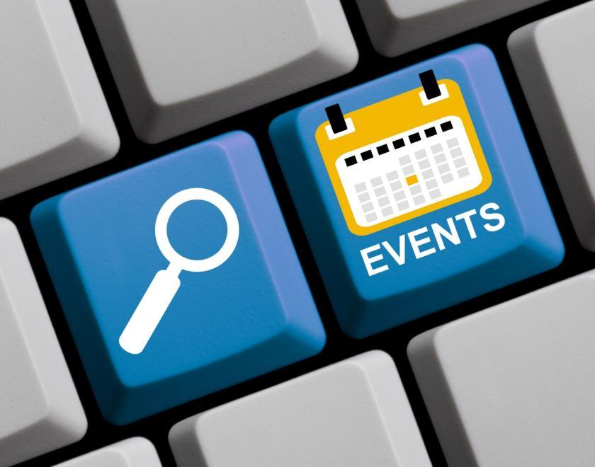 computer keyboard with events key