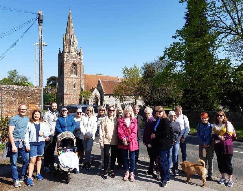 Walkers on my Tilehurst Walkabout